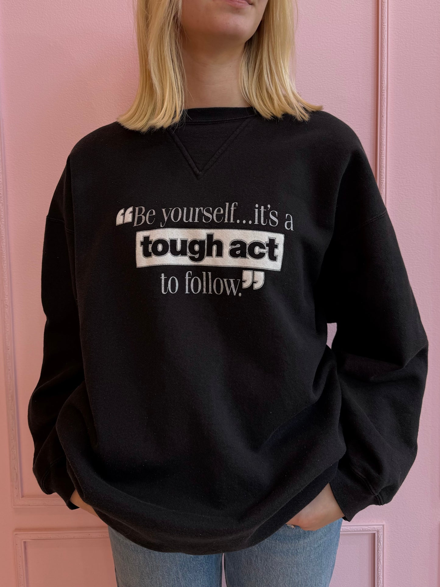 Virginia Slims "Be Yourself" Crewneck Sweatshirt 90s