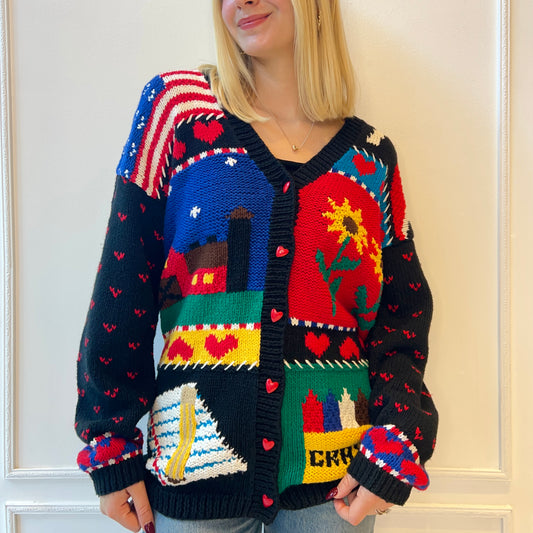 Teaching/School Themed Cardigan 90s