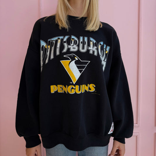 Penguins Crewneck Sweatshirt 90s Nutmeg Brand