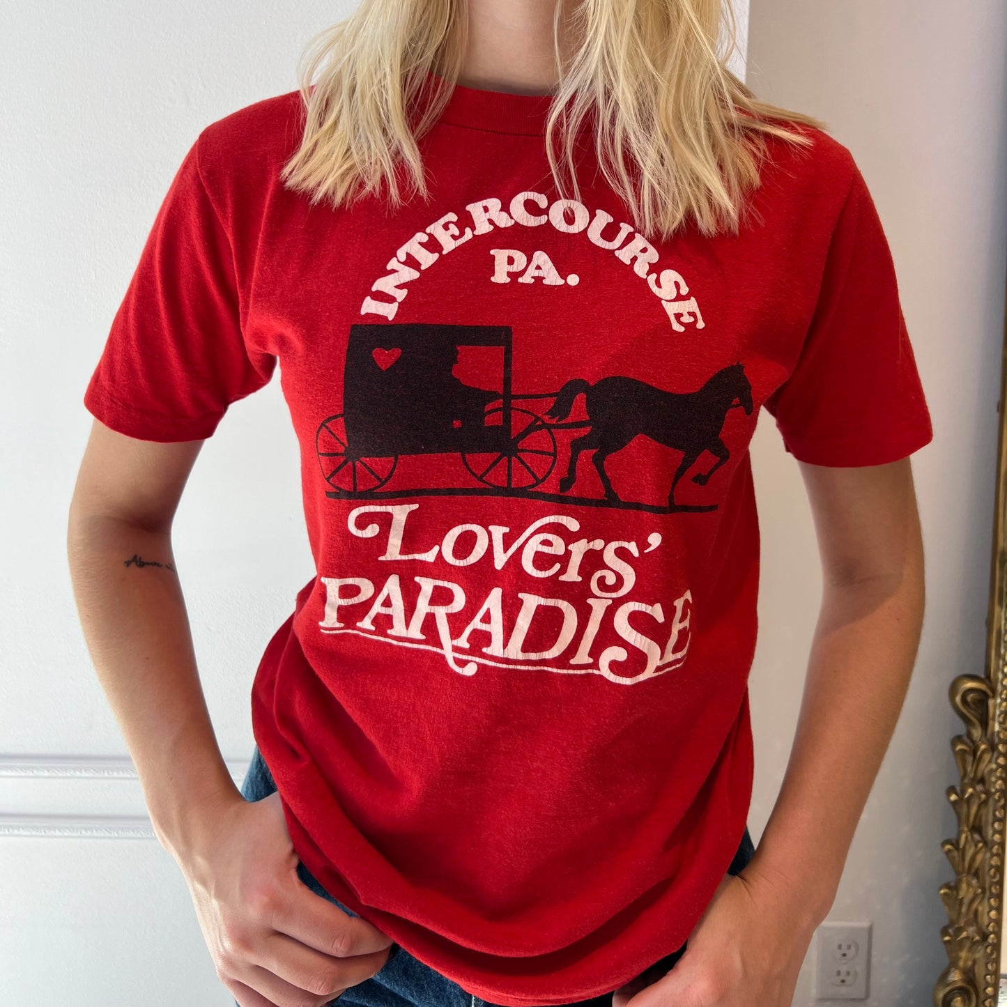 Intercourse PA Lovers' Paradise Tee 80s