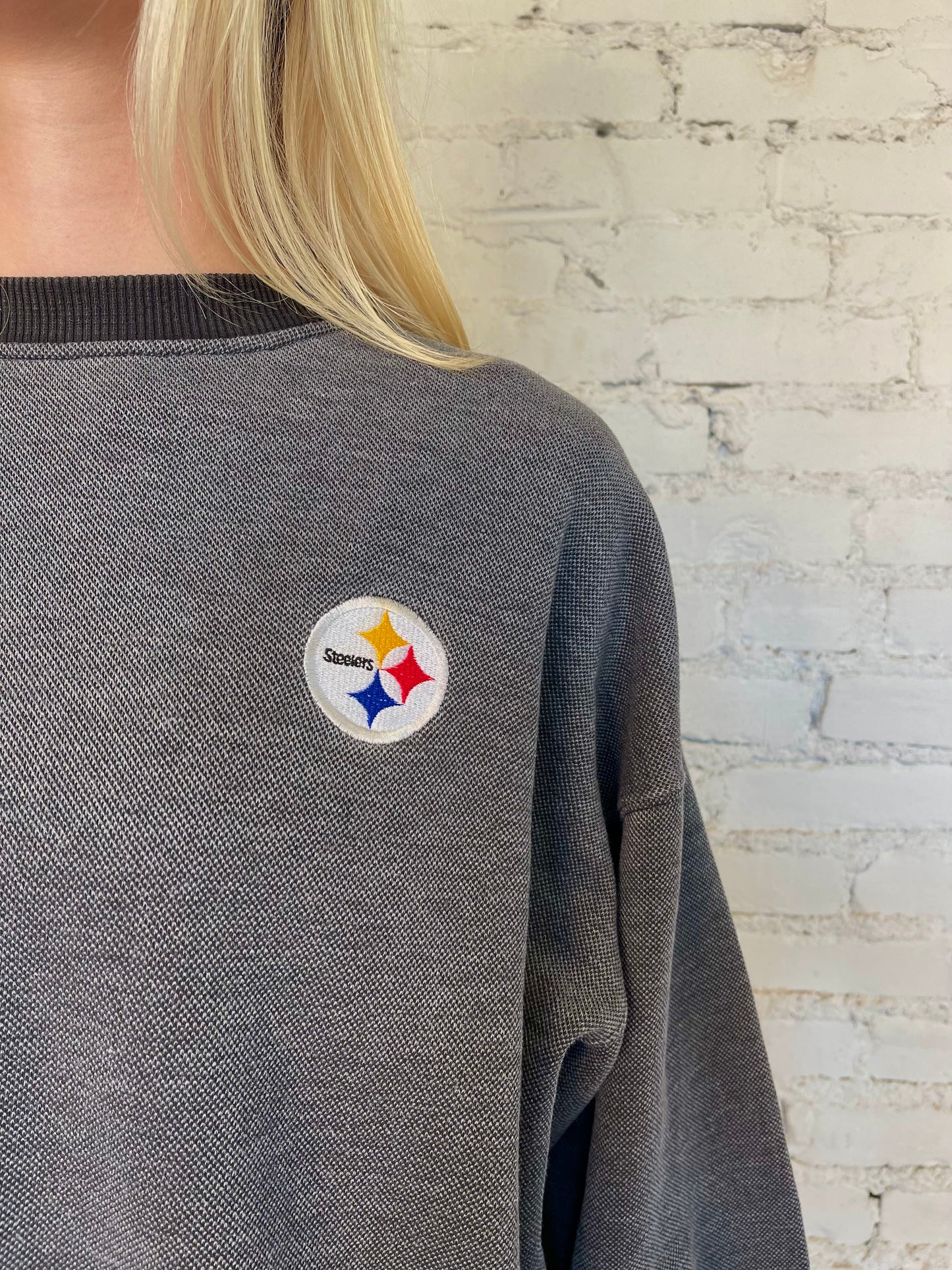 Steelers Starter Textured Crewneck 90s