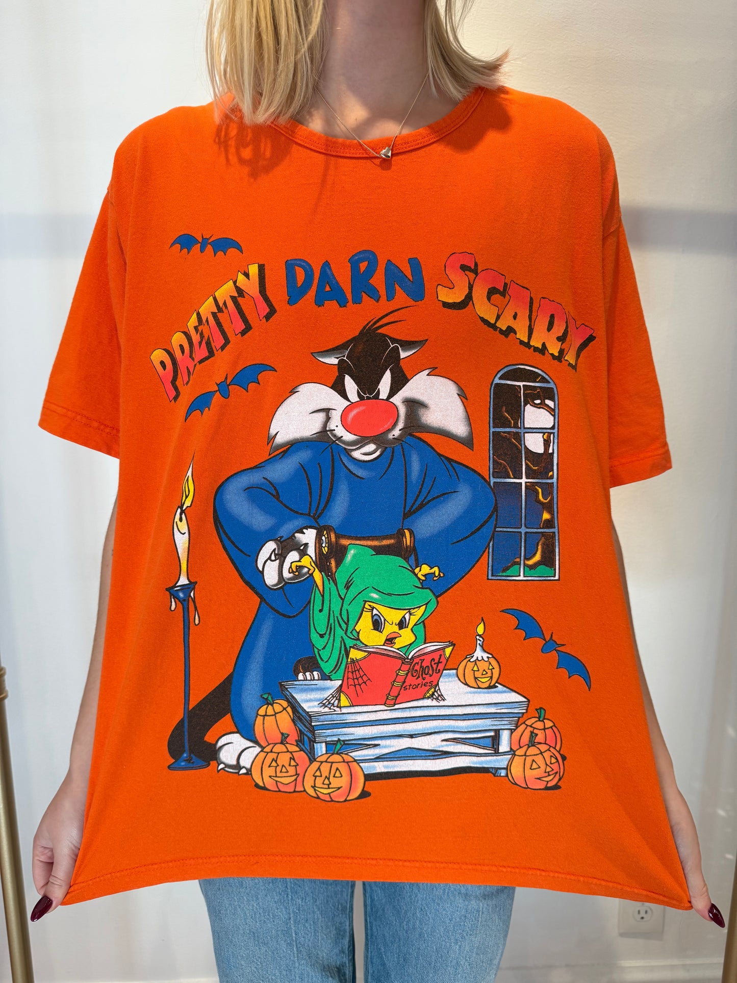 Sylvester and Tweety "Pretty Darn Scary" Tee 90s