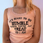 It’s Hard To Be Humble 70s Tank