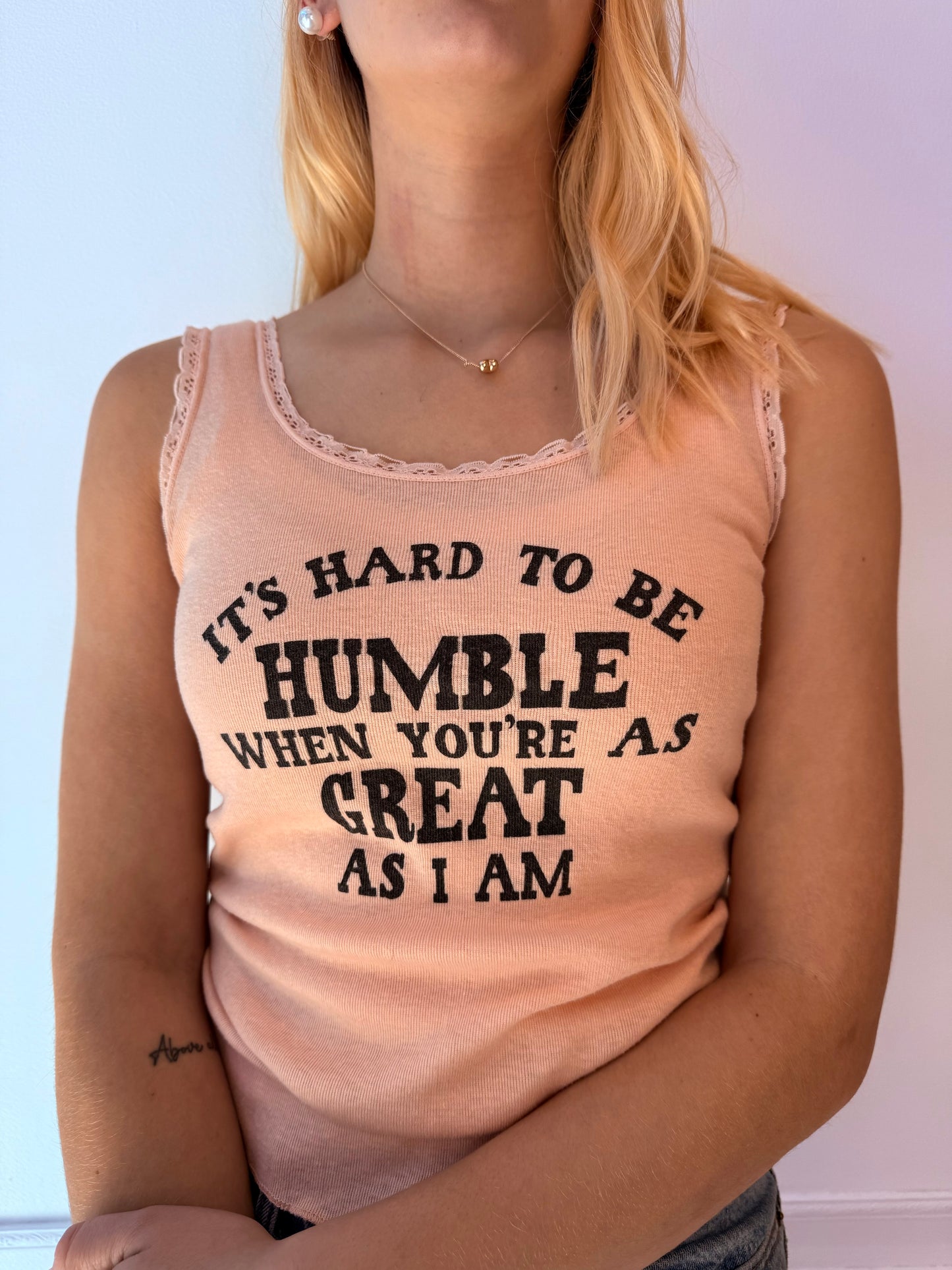 It’s Hard To Be Humble 70s Tank