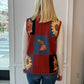 Sunflowers & Birdhouses Sweater Vest 90s