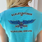 Harley Davidson Turquoise Baby Tank y2k