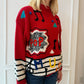 Music Themed Sweater 3D Accents 80s