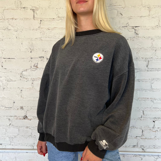 Steelers Starter Textured Crewneck 90s