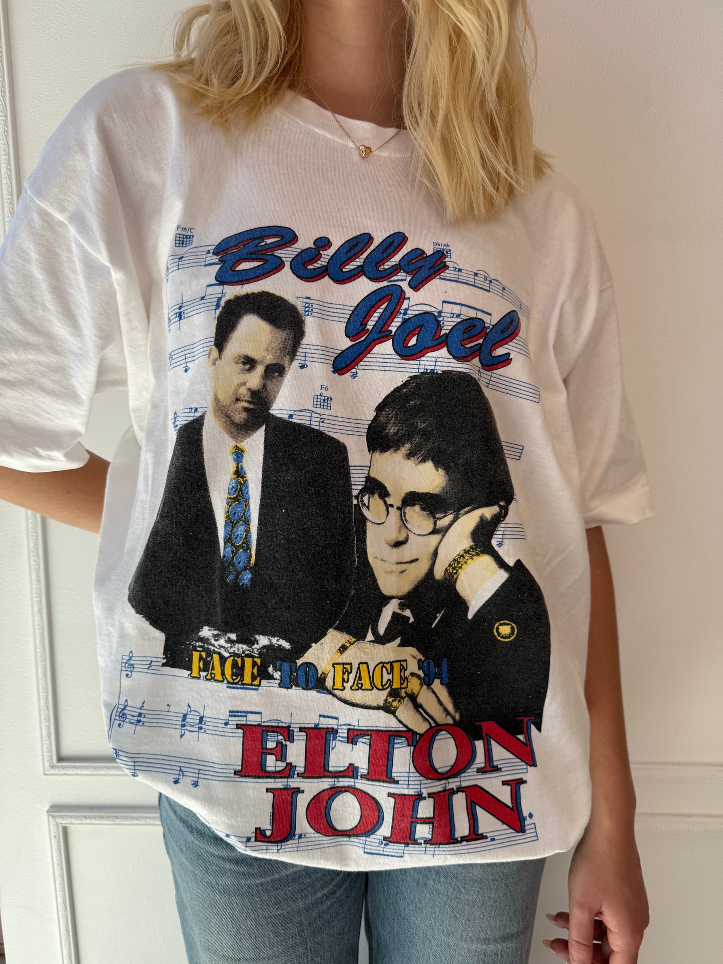 Billy Joel & Elton John Face To Face '94 Tour T-Shirt All Over Print