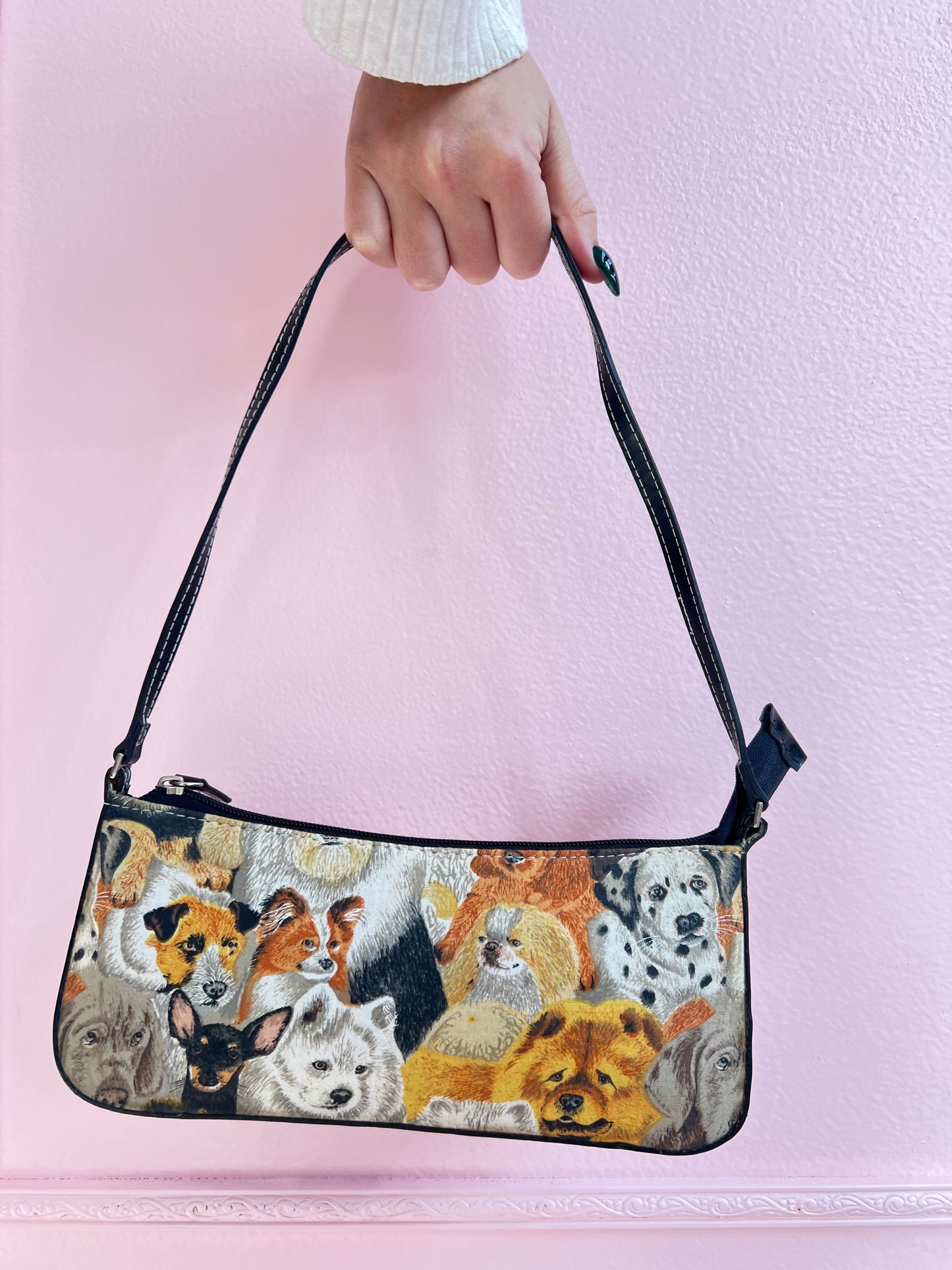 y2k dog print purse