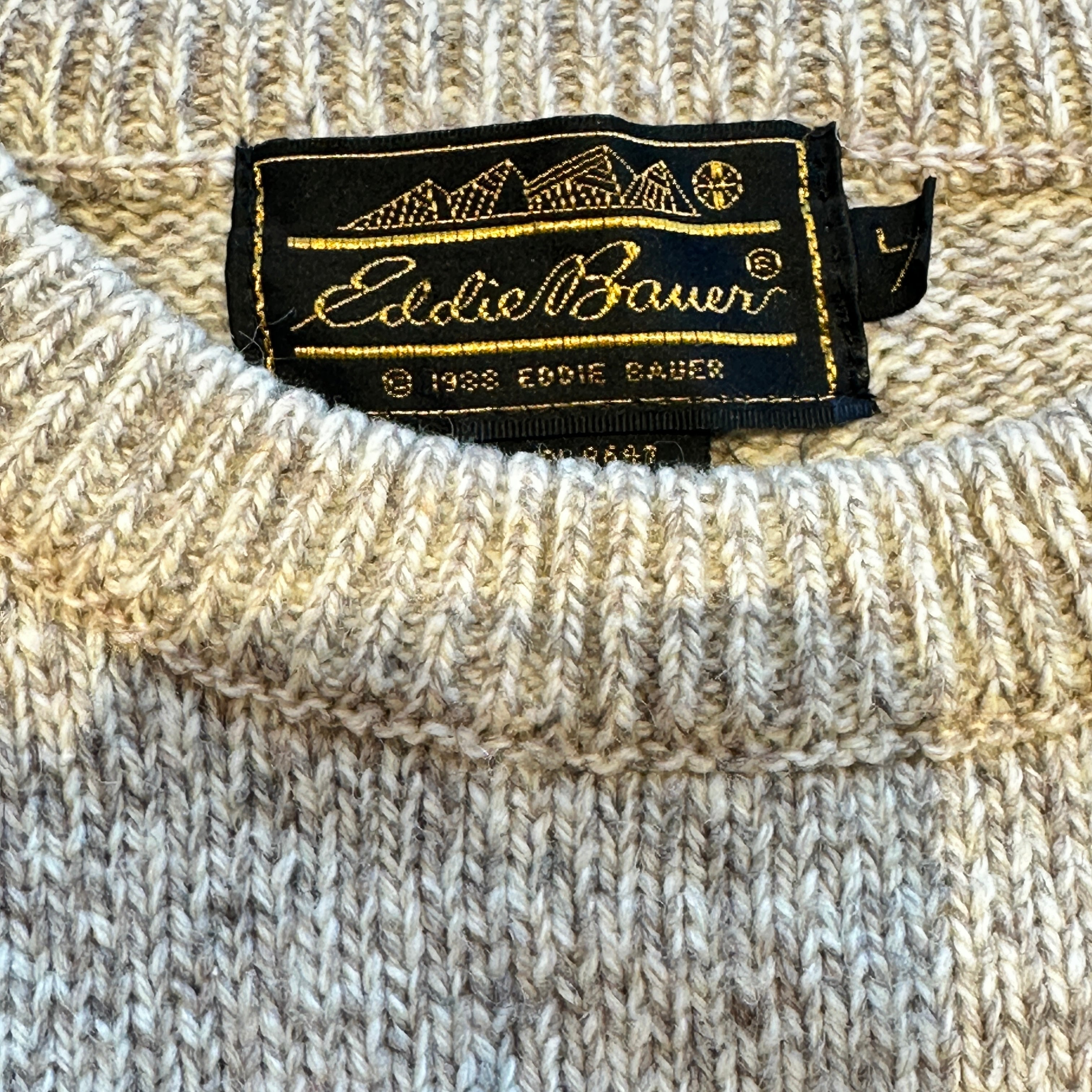80s Eddie Bauer Cat Hearts Flowers Checkerboard Sweater – Sam's