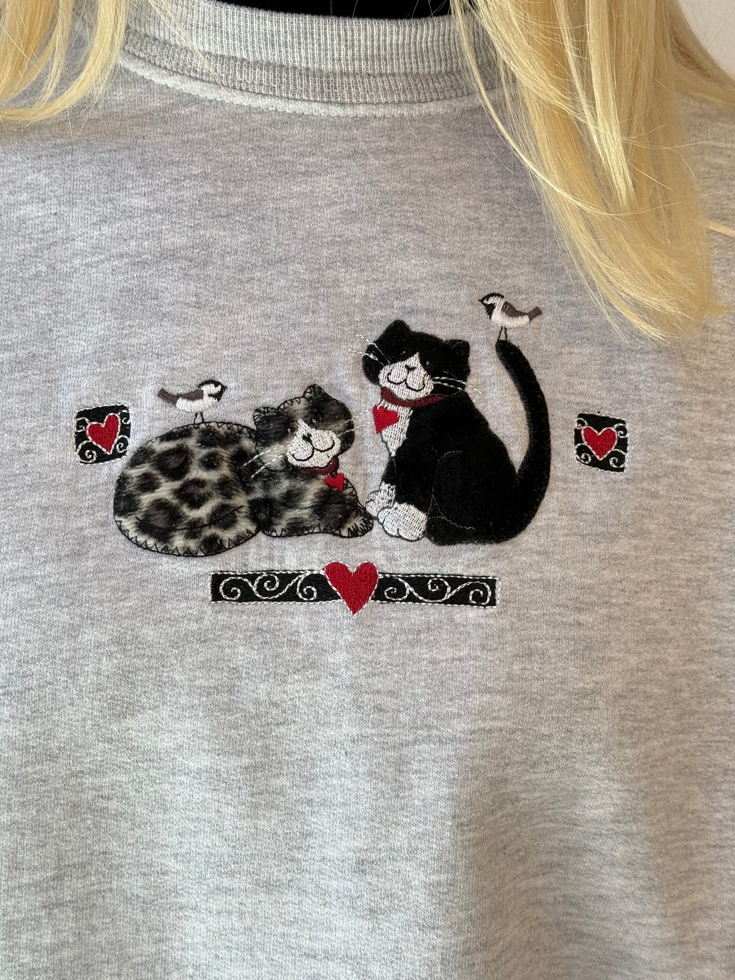 Fuzzy Cats Crewneck 90s