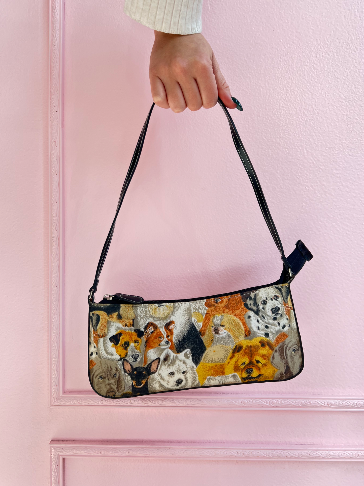 y2k dog print purse