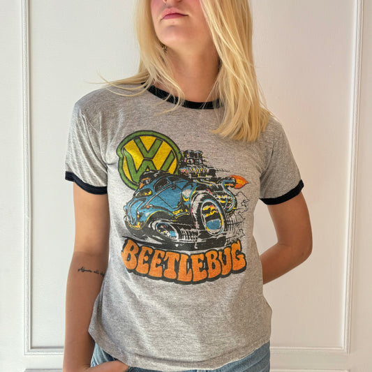 70s VW Beetlebug Ringer Tee